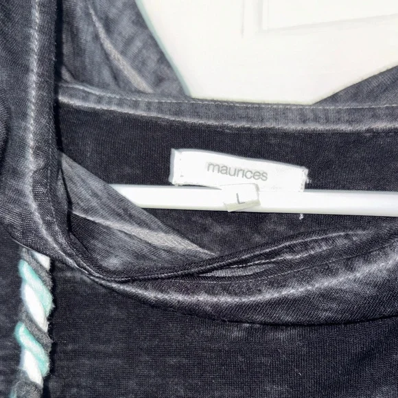 Maurices Black and Mint Lightweight Hoodie - Picture 2 of 3